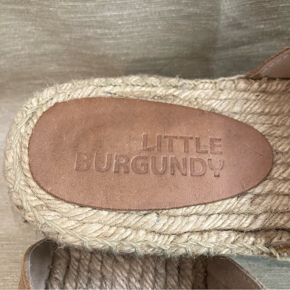 LITTLE BURGUNDY Sz 10 Slip On Platform Slip On Espadrilles Sole  Flats Slides - Picture 4 of 10